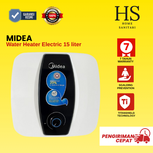 Water Heater Midea 15 liter D15 02VA Pemanas Air 15 Liter Midea Water Heater Listrik 15 Liter Midea