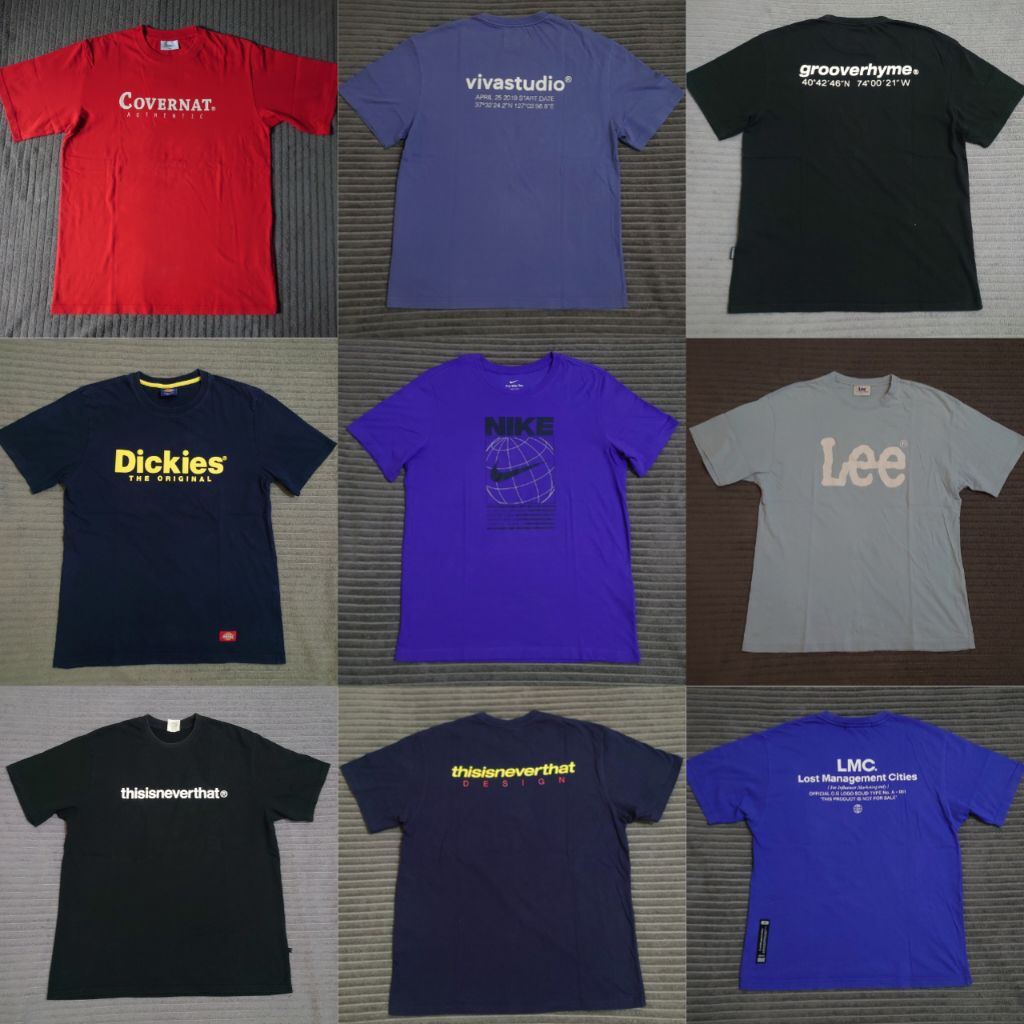 kaos brand - kaos katun - kaos lengan pendek random