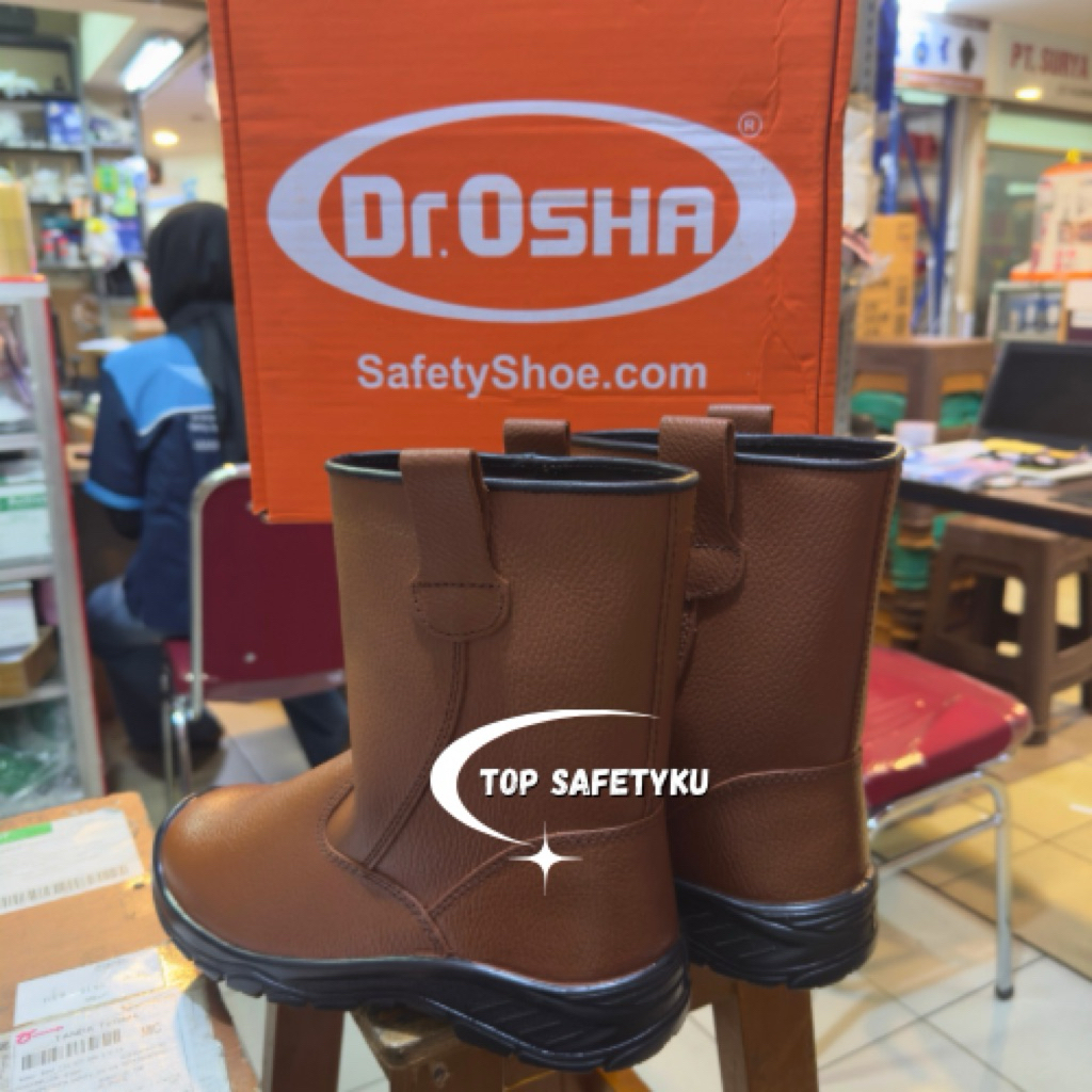 Sepatu Safety Boot Dr Osha 3398 Nevada / Safety Shoes Kerja Pria DR Osha Nevada 3398 Asli Original