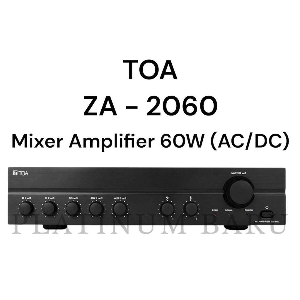 TOA Mixer Amplifier ZA-2060 / ZA2060 / ZA - 2060 / ZA 2060 Ampli Power TOA 60 Watt Asli Original