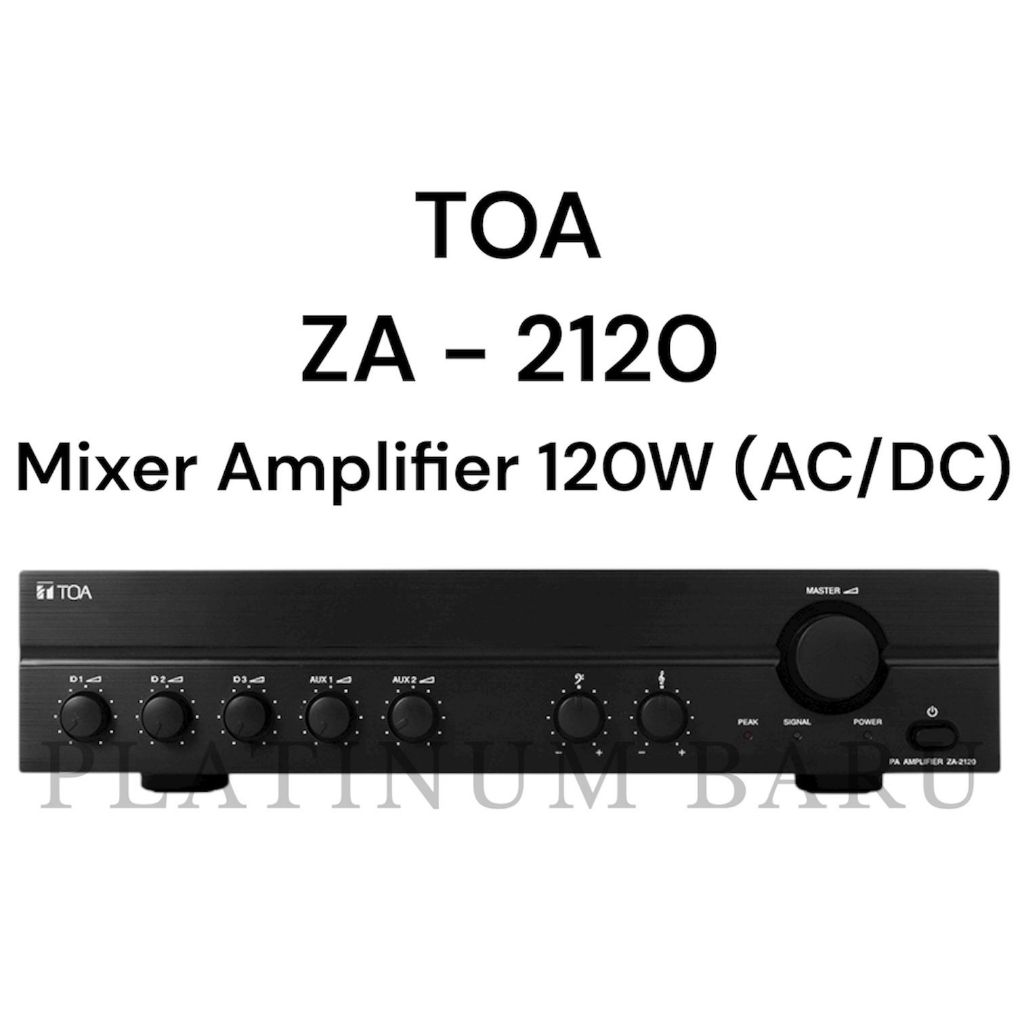TOA Mixer Amplifier ZA-2120 / ZA2120 / ZA - 2120 / ZA 2120 Ampli Power TOA 120 Watt Asli Original