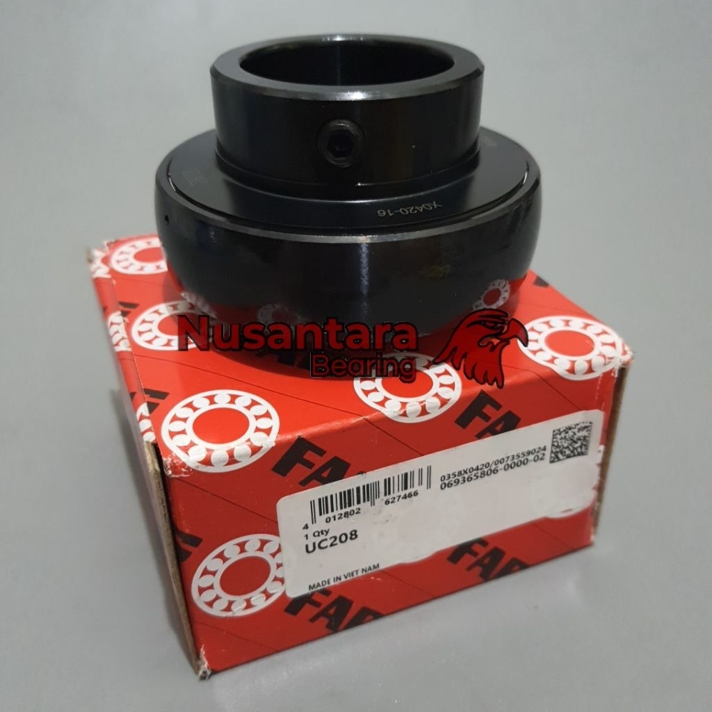 UC208 BEARING INSERT UC 208 ( as 40mm ) FAGasli