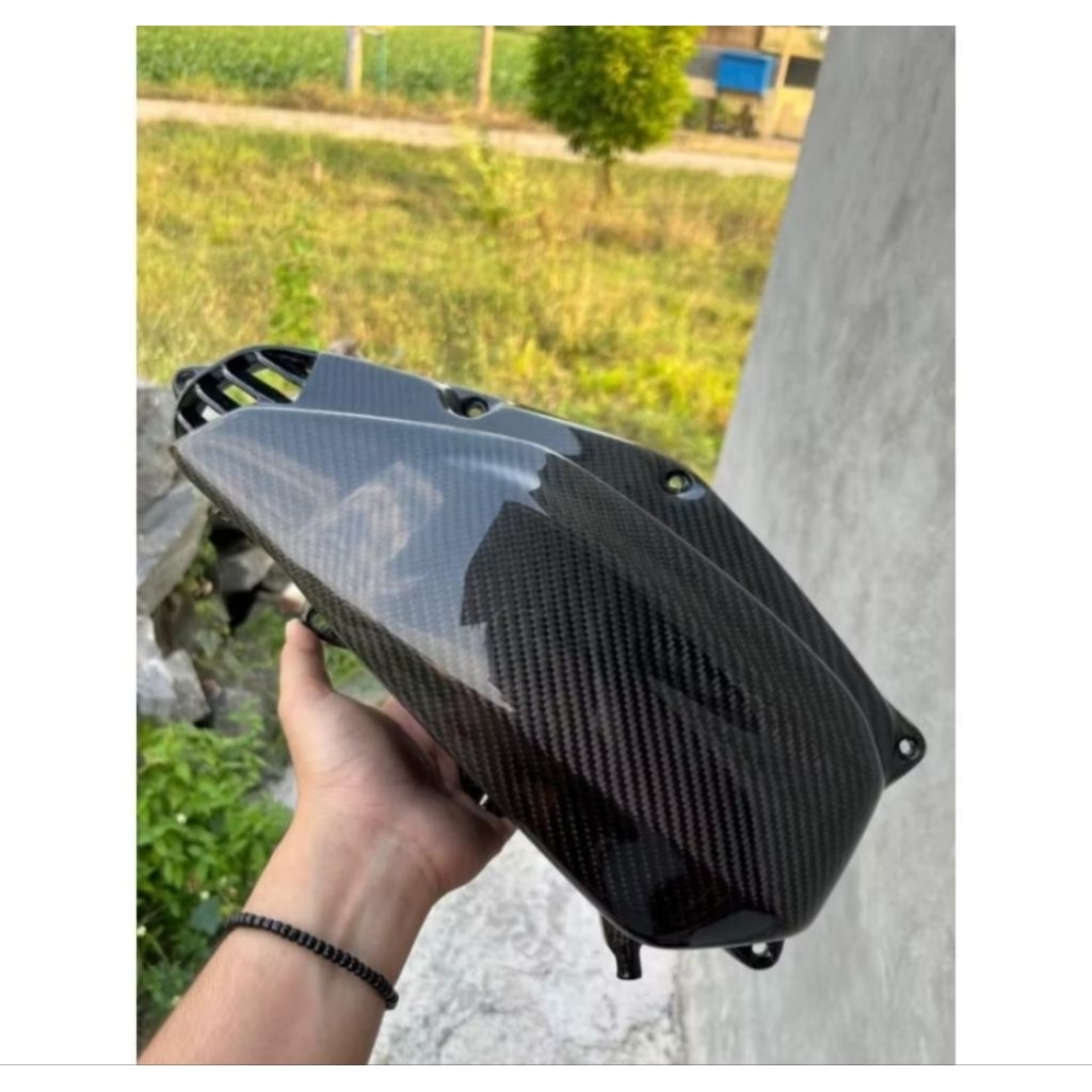 Cover filter vario 125/150 all generasi carbon kevlar asli