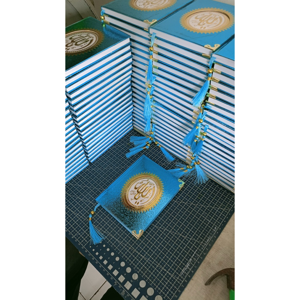 Yasin Hardcover Biru Metalik untuk buku doa