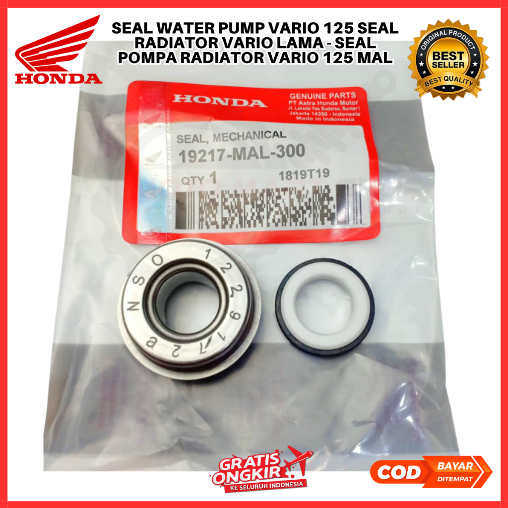 Seal Water Pump Vario 150 Ori / Sil Water Pump Honda Vario 125 Ori Premium - 19217-MAL-300