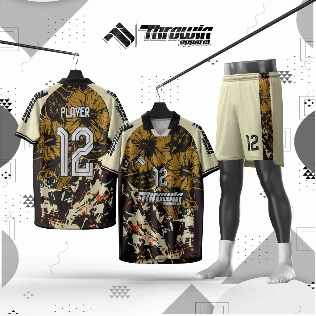 Jersey Baju RAGLAN Volly / voli / SEPAK BOLA / FUTSAL full printing pria wanita free custom nomor da