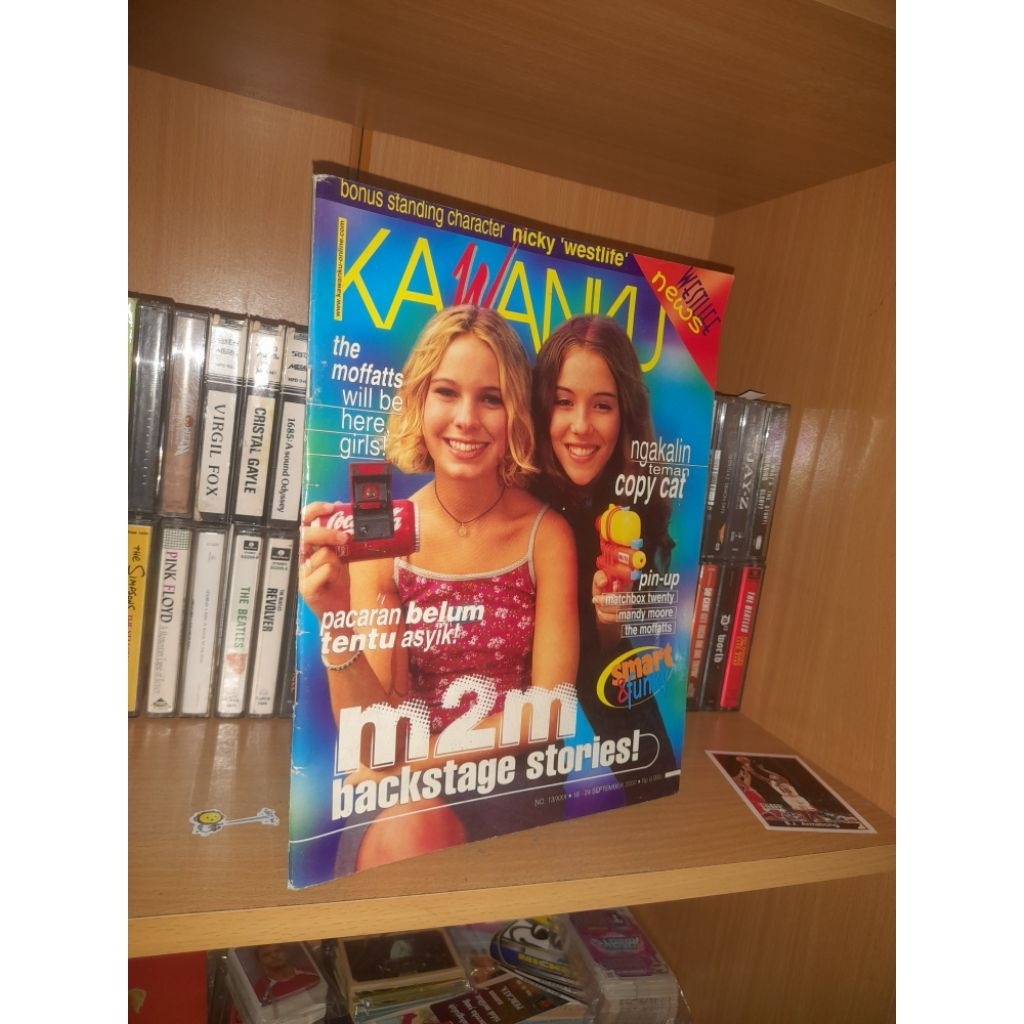 Majalah Kawanku edisi 18 September 2000 cover M2M + Poster Limp Bizkit