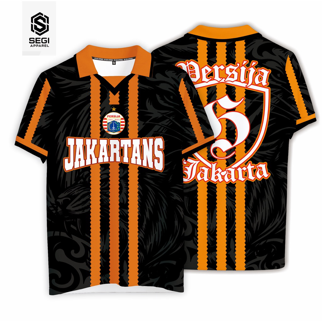 Jersey Fantasy Vintage Retro Jakartans | Jersey Football Persija Jakarta  | Jersey Casual Unisex Spo