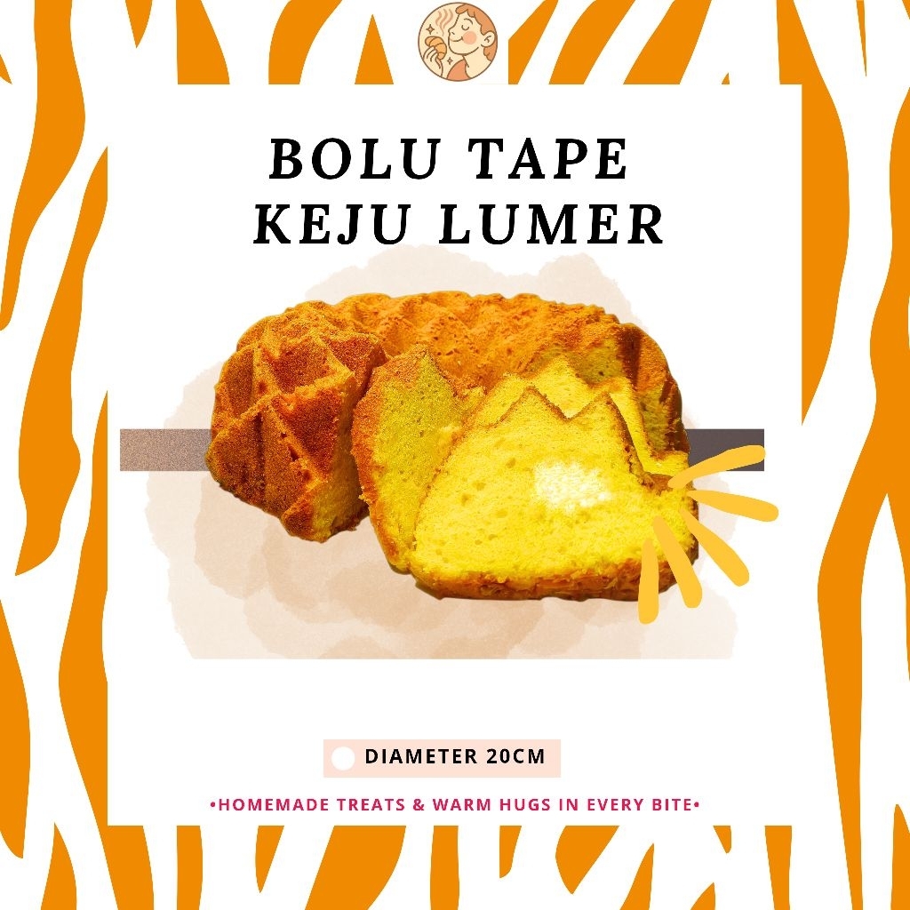 Bolu Tape Keju Lumer diameter 20cm