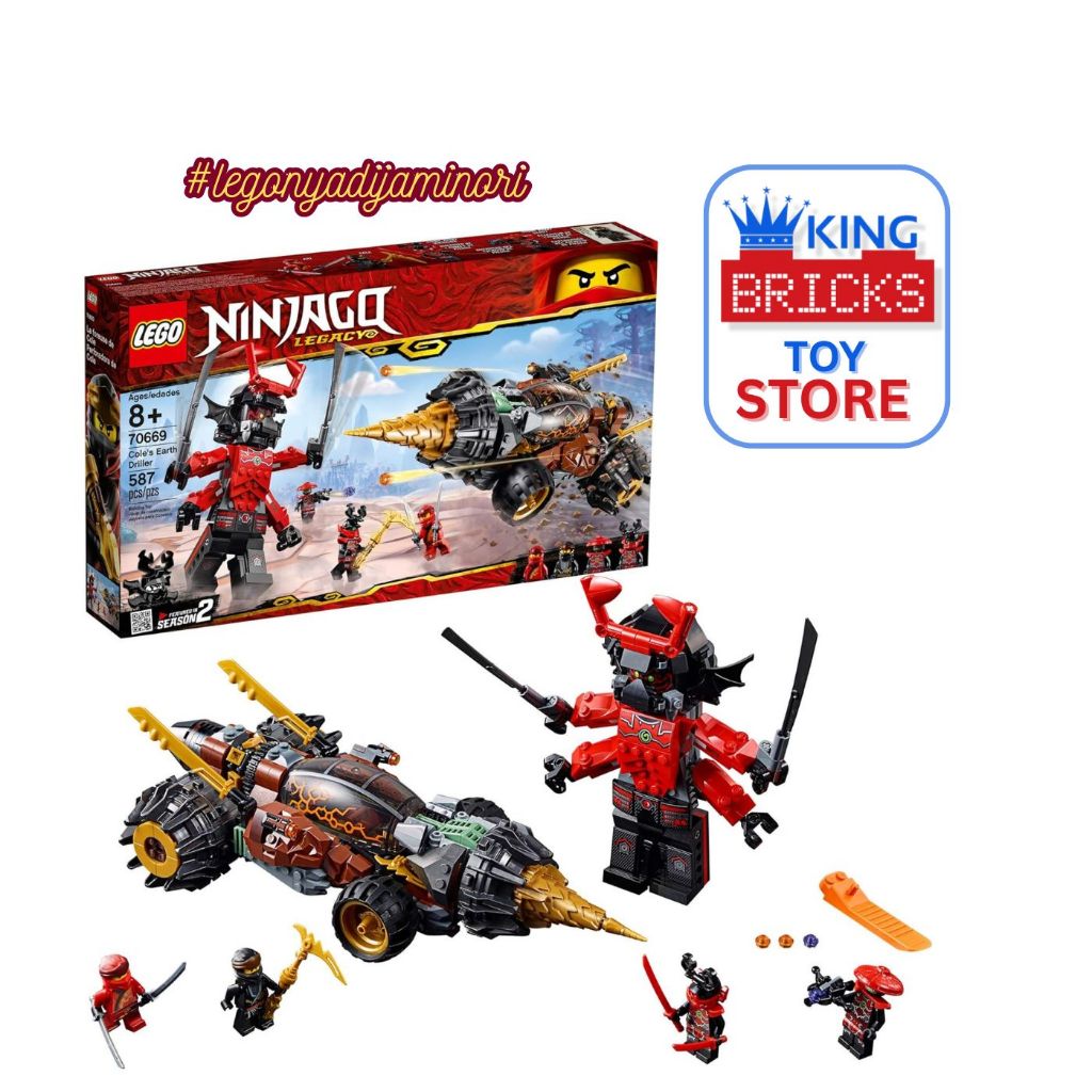 LEGO NINJAGO 70669 Coles Earth Driller Mainan Anak Film Robot