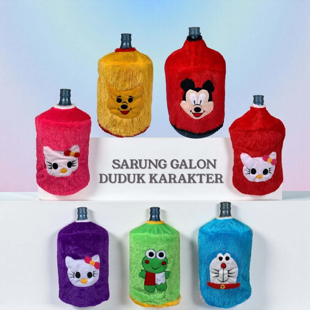 SARUNG GALON DUDUK KARAKTER BAHAN HALUS COVER GALON