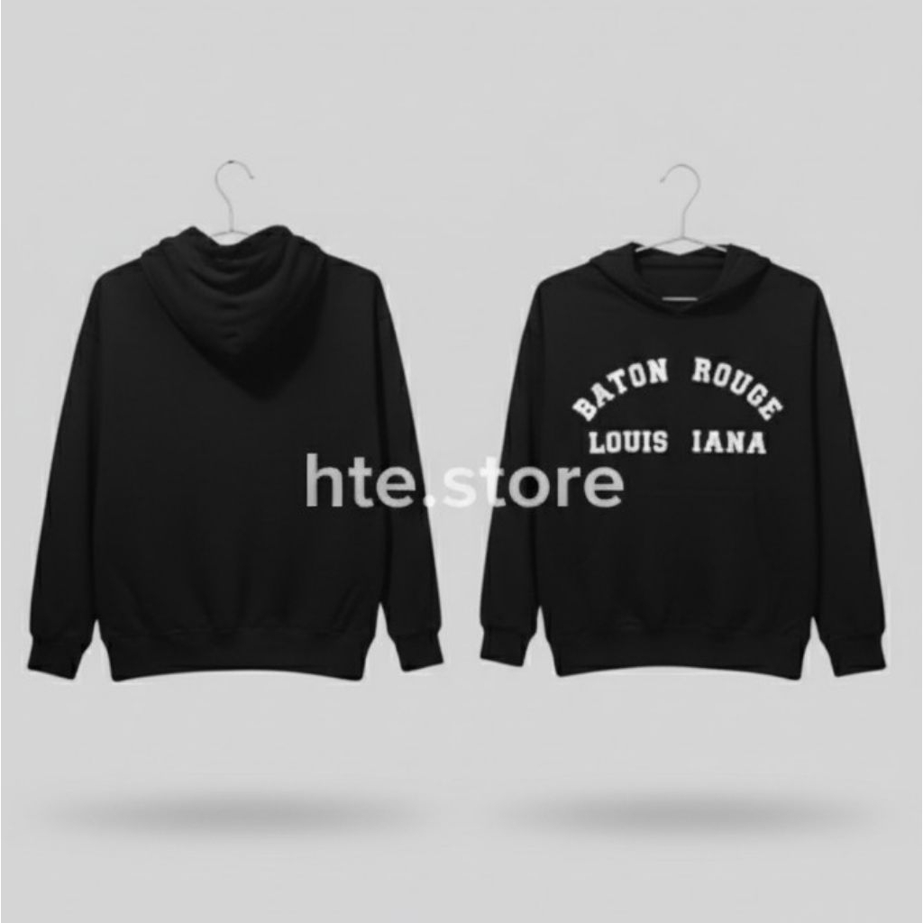 Brand SHINY RIPPLE Hoodie Oversize Baton Rouge Louisiana UNISEX | Sweater Jumper Streetwear Tebal | 