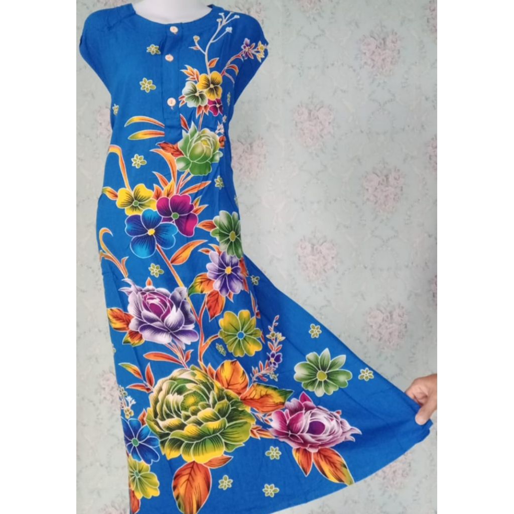 daster (32) kencana ungu Lebel biru singlet 32 LD 130 PB 115