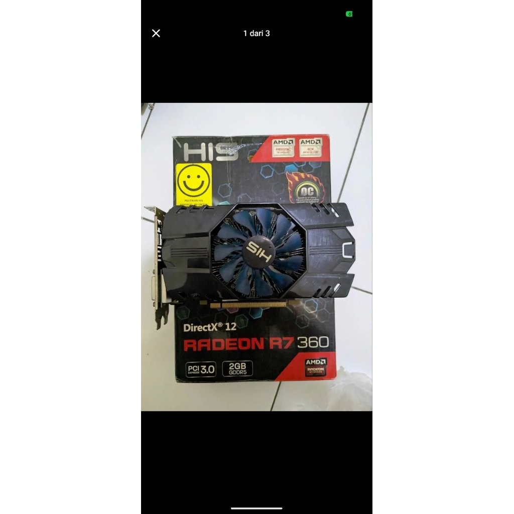 VGA AMD HIS R7 360 2GB NO DISPLAY