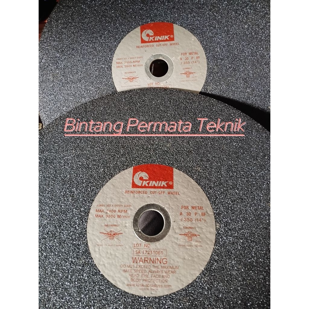 Mata Gerinda KINIK 14" Cutting Off KINIK 14"