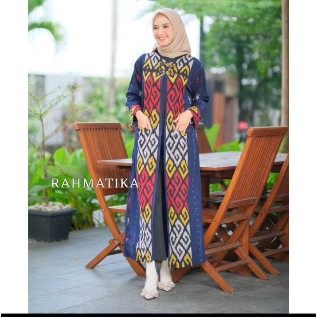 LONG OUTER WANITA TERBARU, LONG CARDI TENUN TROSO PREMIUM