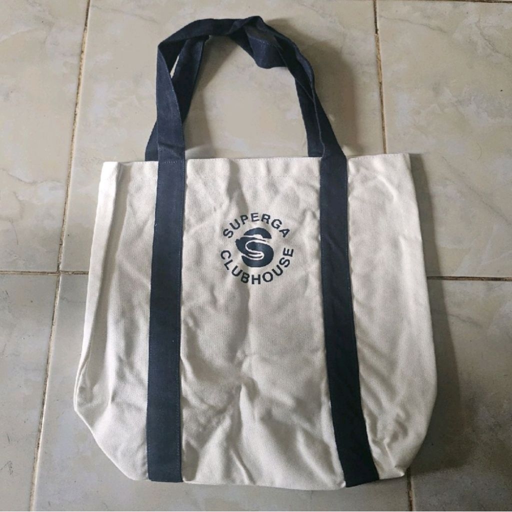 SUPERGA - SUPERGA CLUBHOUSE TOTE BAG - WHITE