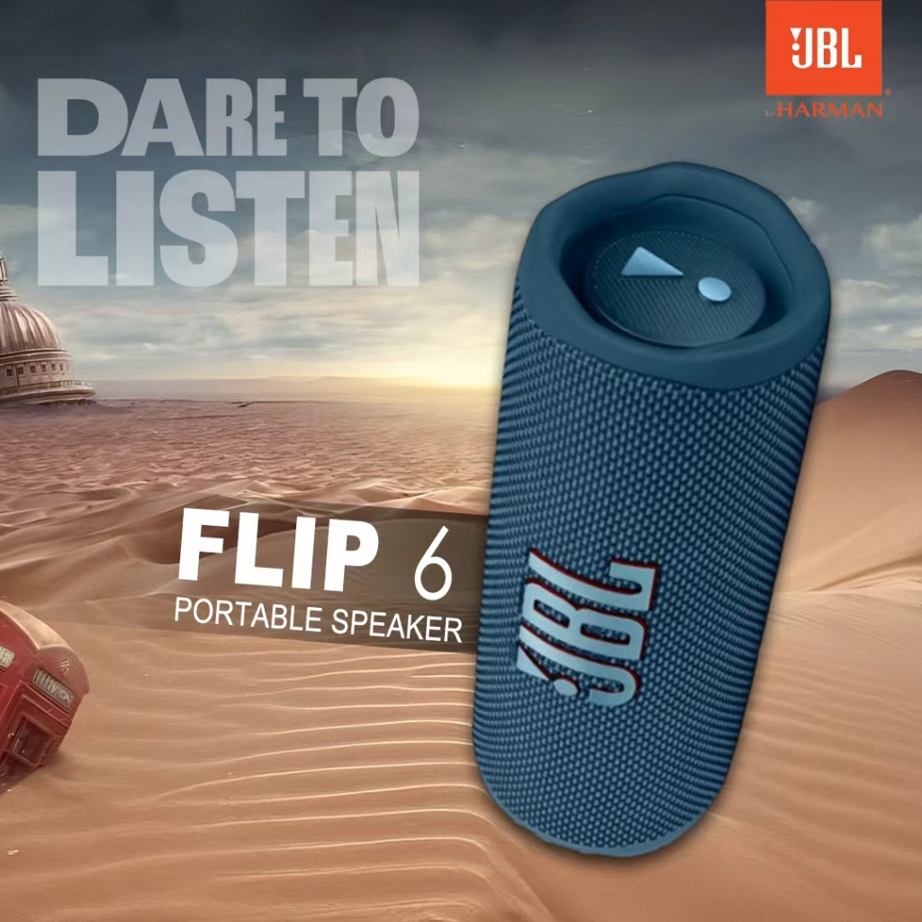 100% Ori JBL Flip 6 Bluetooth Portable Waterproof Speaker Powerful Sound and Deep Bass IPX7 Tahan Ai