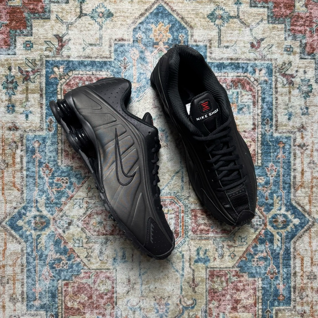 Nike Shox R4 Black Bright Crimson Original