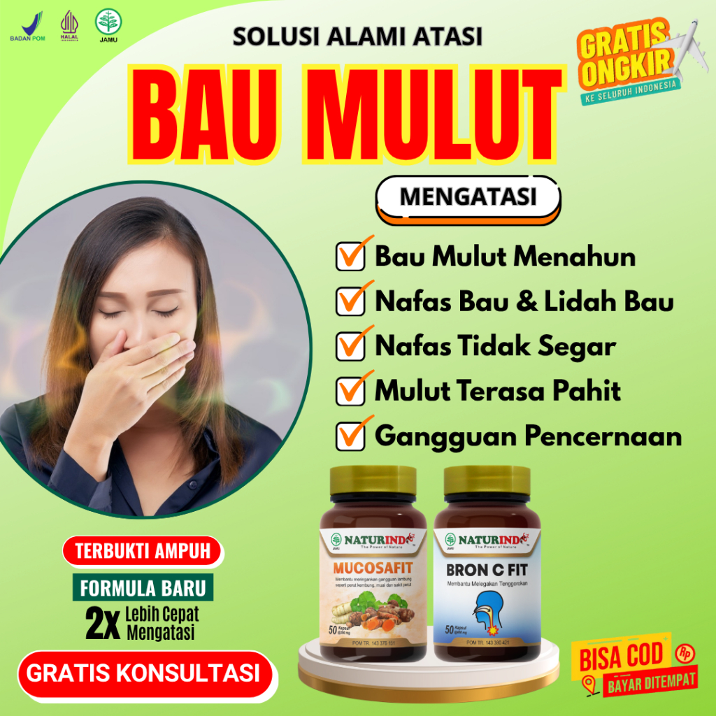 Obat Bau Mulut Dan Nafas Permanen Bau Mulut Menahun Bau Mulut Asam Lambung Mucosafit Herbal