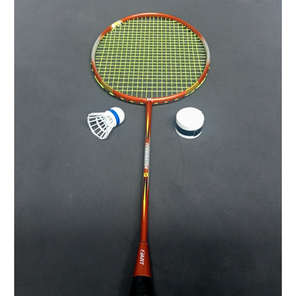 Raket badminton bekas second original hart terminator 4