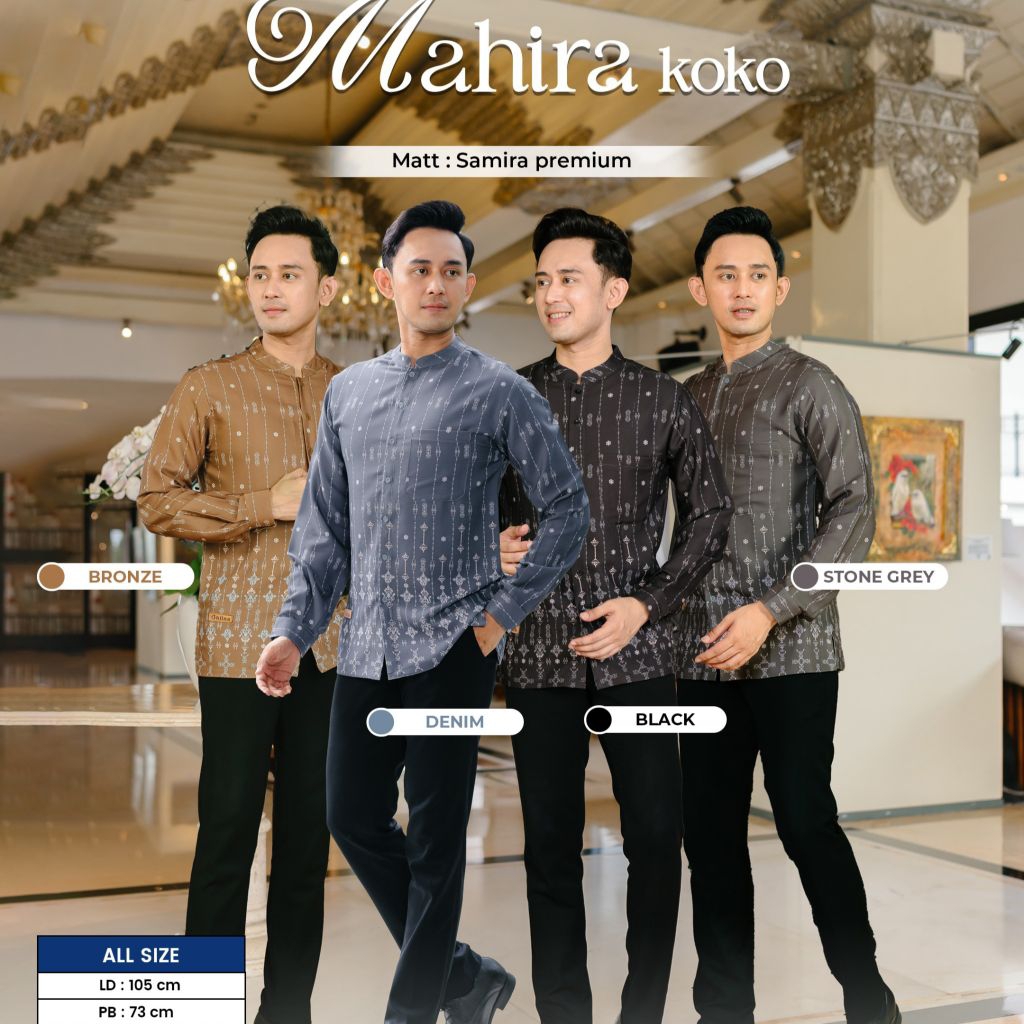 Koko Mahira Family Set by Ghiina Fashion - Couple Gamis dan Koko Keluarga Bahan Premium Bisa COD