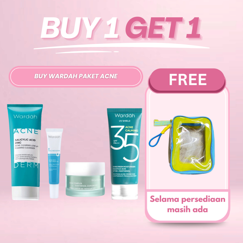 Najmia - B1G1 Paket Wardah Skincare Acne l Bundling Acne Treatment