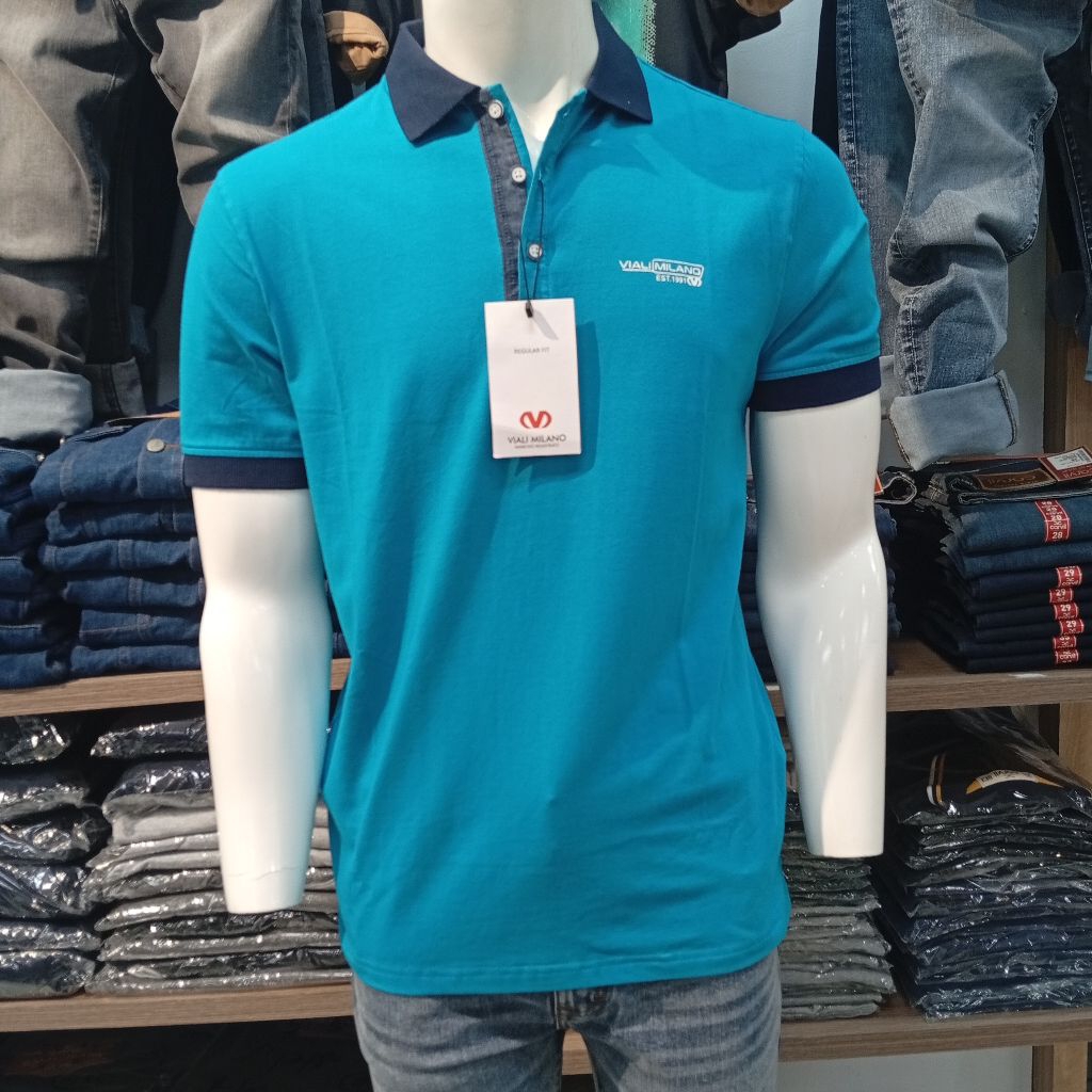 POLO SHIRT PRIA LENGAN PENDEK VIALI MILANO