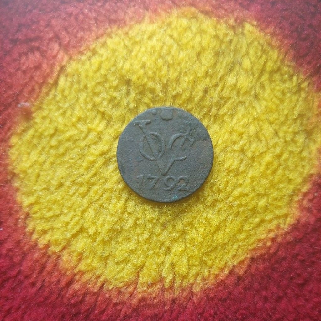 Koin voc utrech tahun 1792 asli.