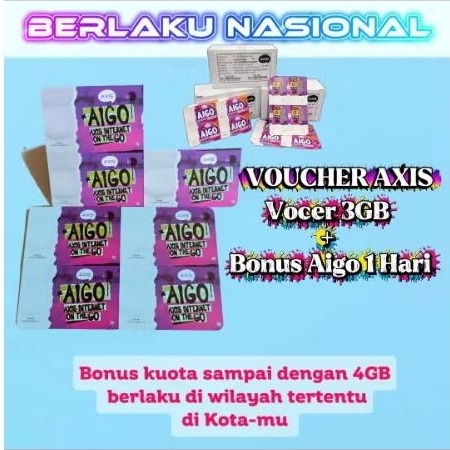 Vocer 3GB + Bonus Aigo 1 Hari