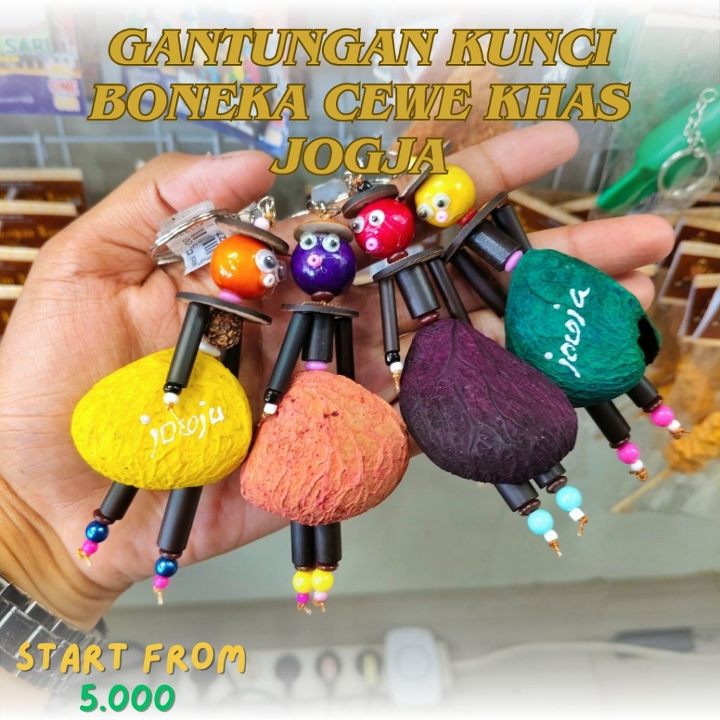 GANTUNGAN KUNCI BONEKA WANITA KHAS JOGJA - SOUVENIR KHAS JOGJA