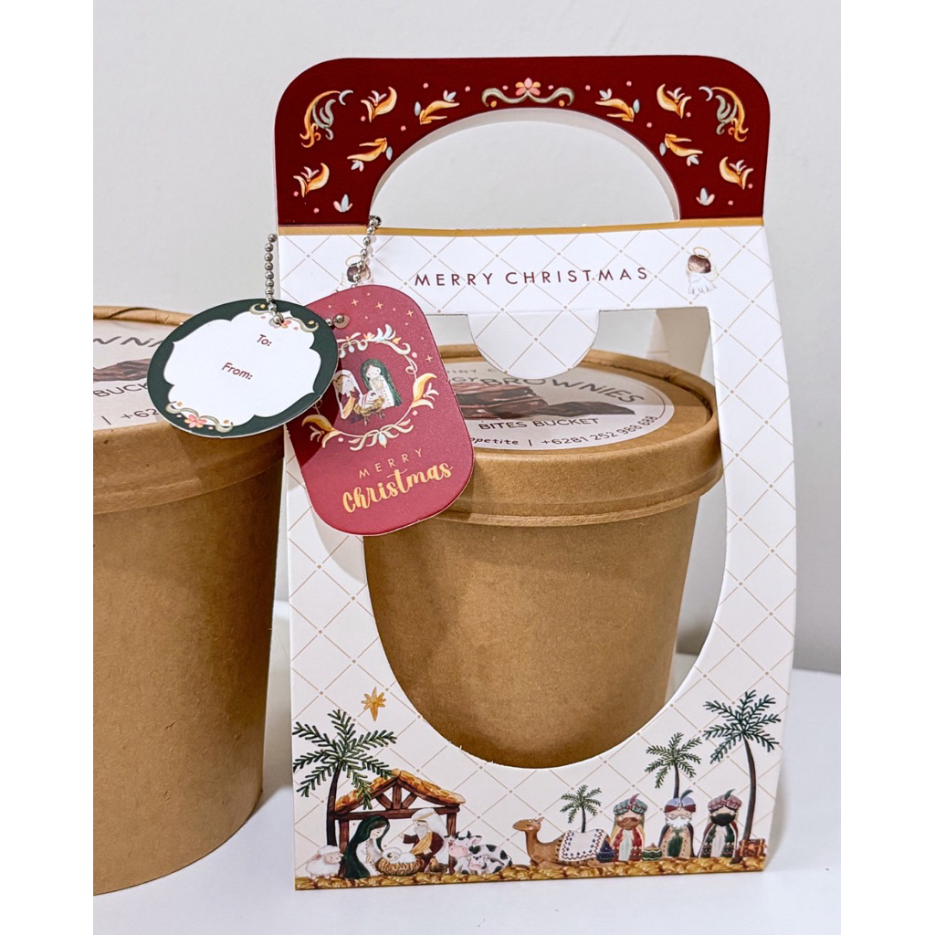Christmas Hampers Brownie Bites Bucket | Size L Bucket