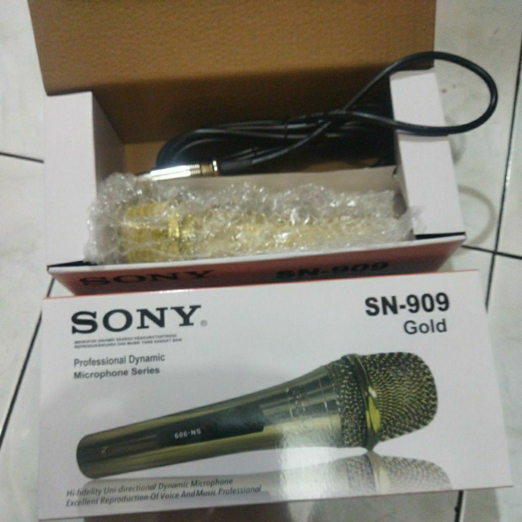 mic sony sn 909 gold sesuai photo