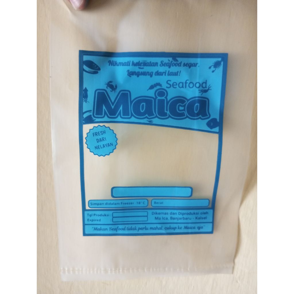 Plastik PE ukuran 23x35 tebal 08 - plastik kemasan - plastik lentur - plastik frozen