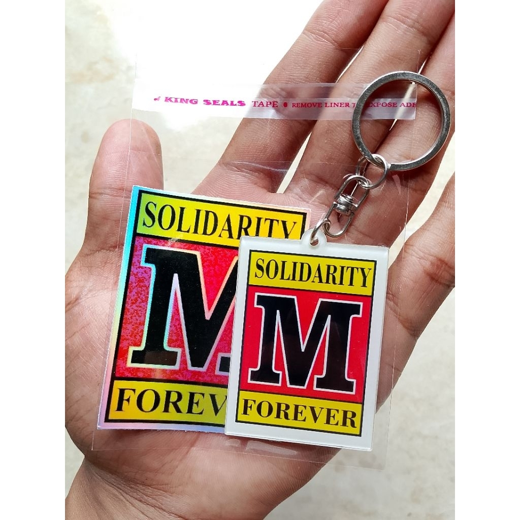 Gantungan Kunci Akrilik 5, 5 x4 CM Teknik Mesin/M SOLVER Akrilik 5 CM + Stiker Vinyl Hologram “Solid