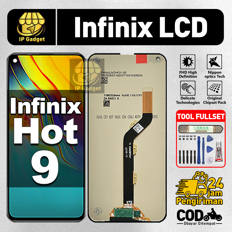 ORI FOR LCD Infinix HOT 9 Fullset Original LCD HP Infinix HOT 9 Asli Touchscreen Layar Sentuh HP COD