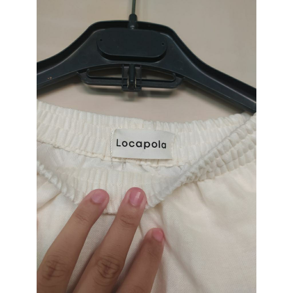 BARU Rok Skirt Putih Linen Locapola