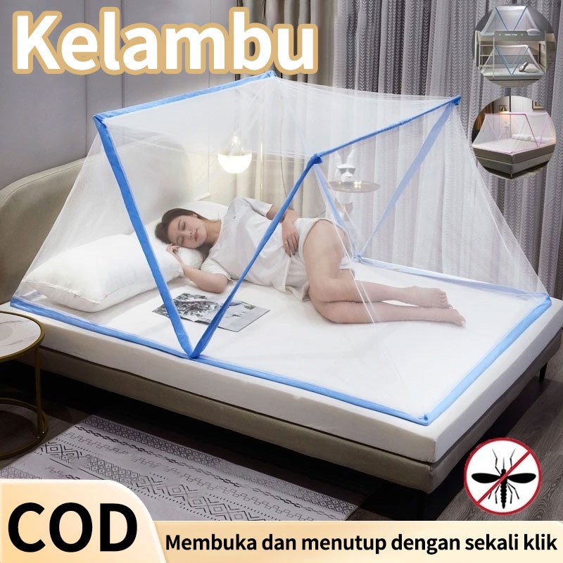 Kelambu Lipat kelambu tidur anti nyamuk Kelambu untukTidur, Tenda, Dewasa