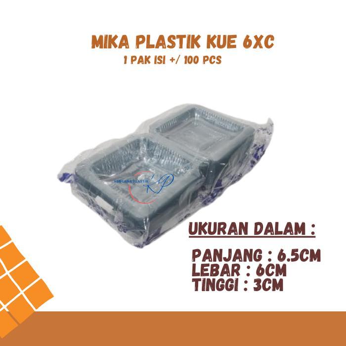 MIKA PLASTIK BENING KUE PUDING MAKANAN MMPG UKURAN 6 6XC