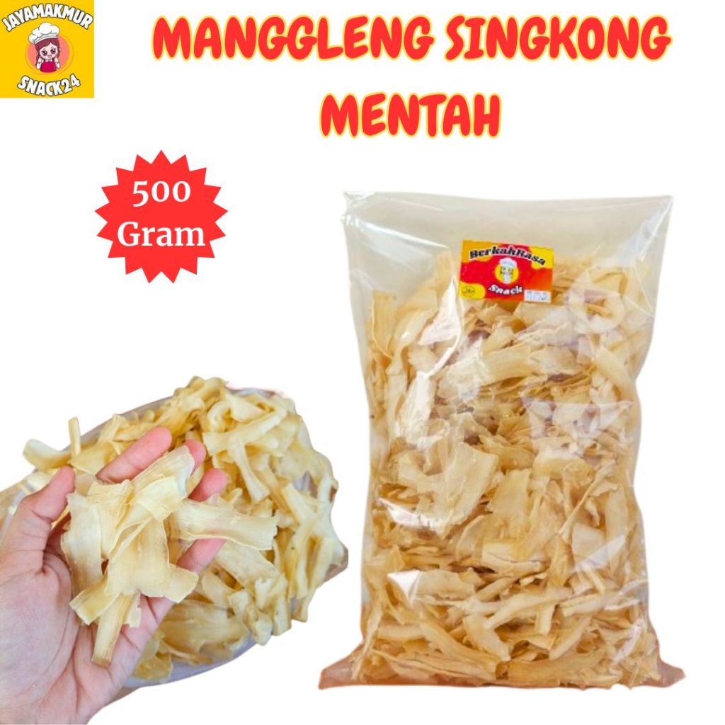 Keripik singkong mentah / manggleng singkong mentah 500 gram