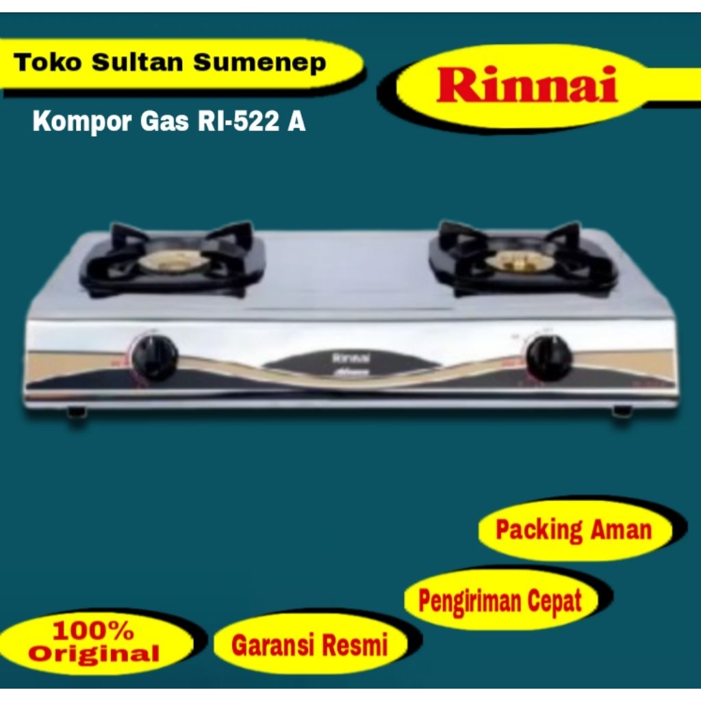 Kompor gas rinnai RI 522A / RI 522 A