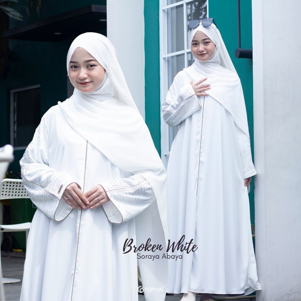 Soraya Abaya Dress Kekinian Bahan Cringkle Airflow Dres pesta Muslimah Simple Mewah Elegant