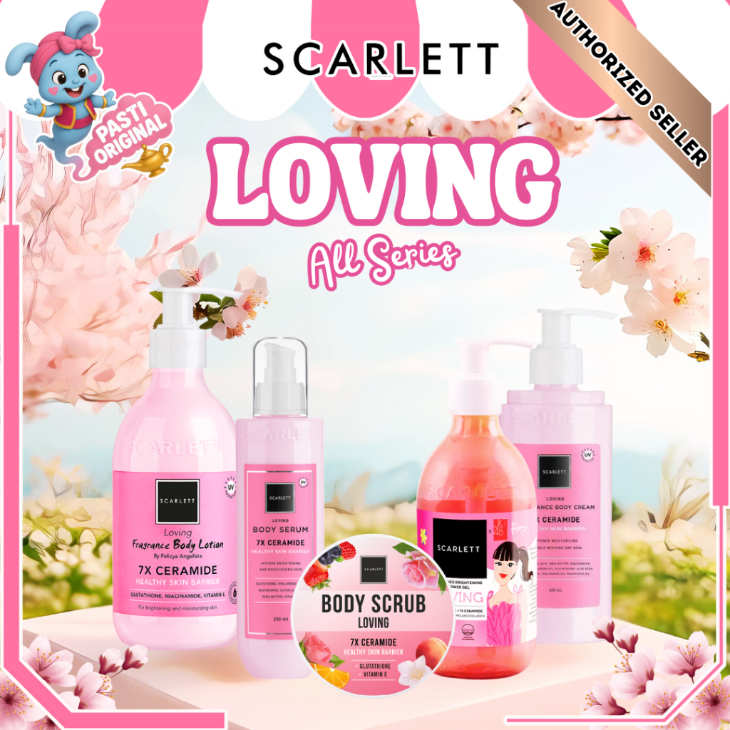 Scarlett Whitening Loving Lotion / Body Serum / Body Cream / Shower Gel / Sabun mandi / Lulur