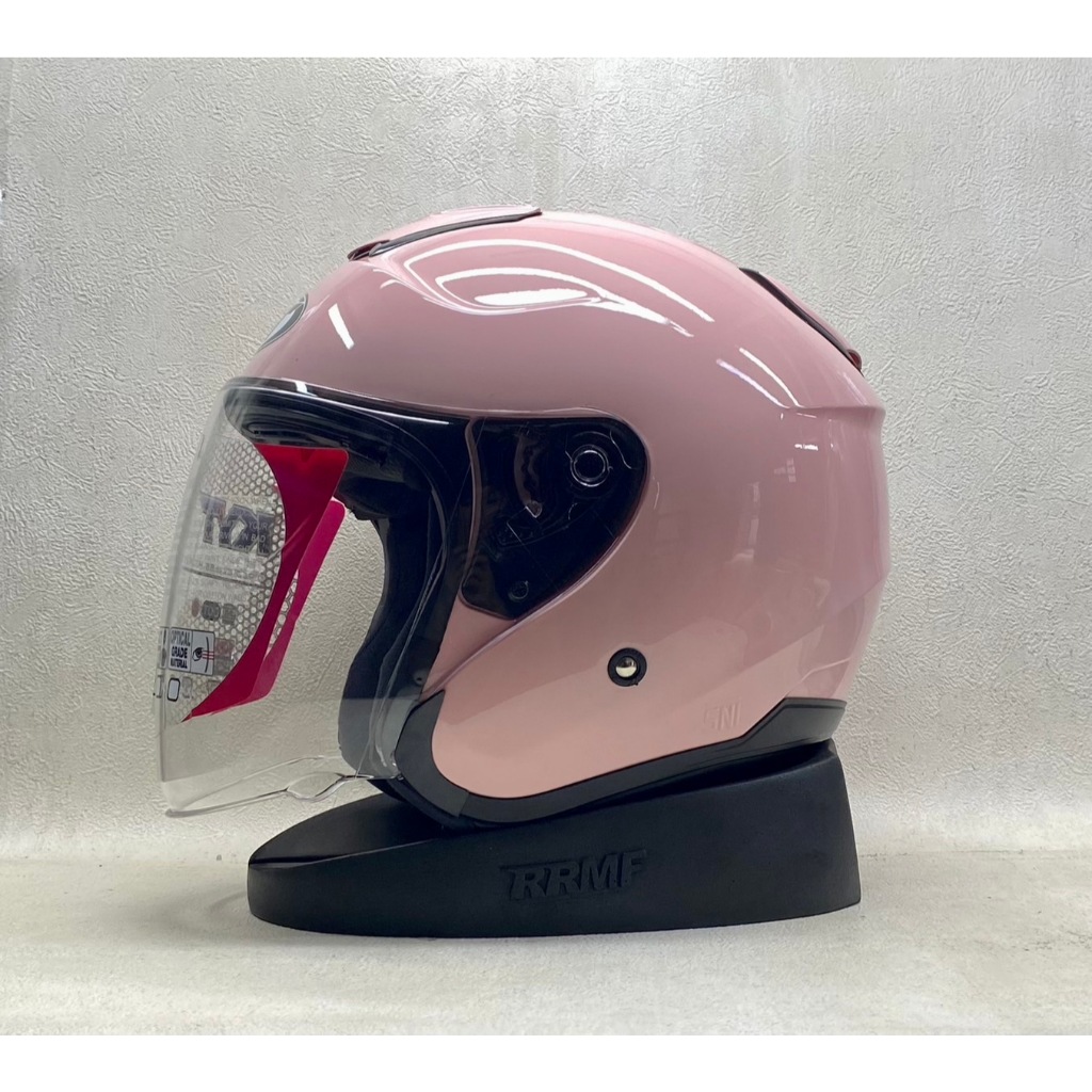 KYT KYOTO Solid All Warna Kaca Bening - Helm KYT Original Termurah DOT SNI Untuk Cowok dan Cewek