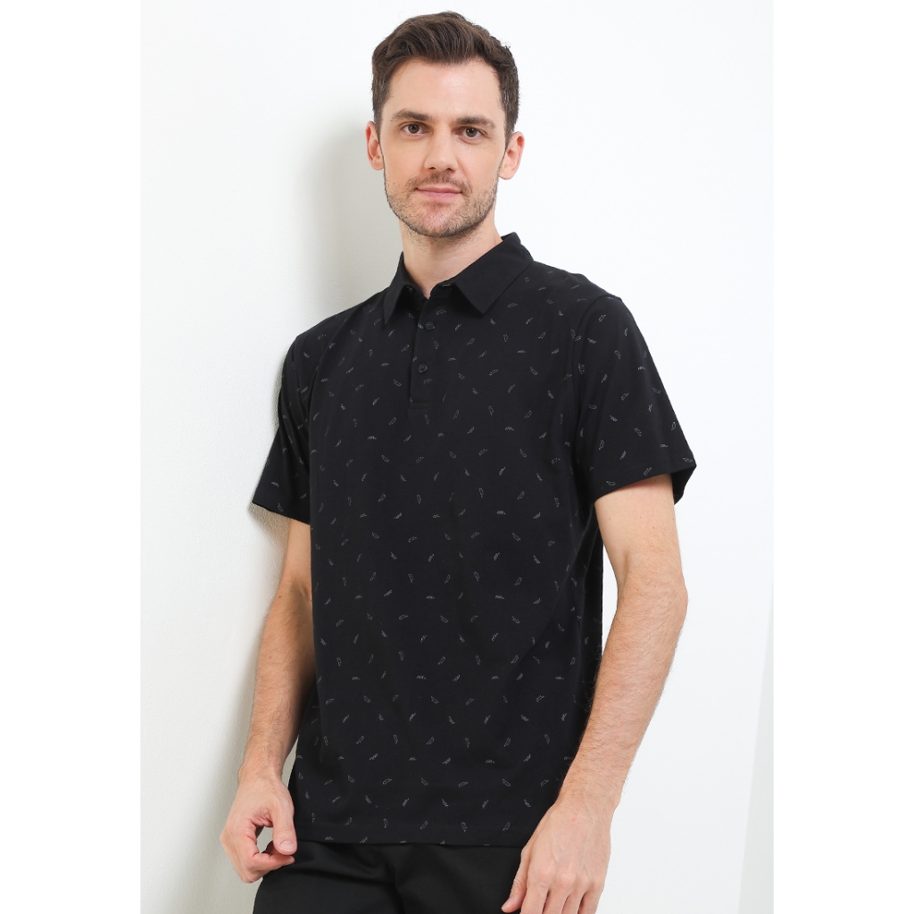 No Fear - Fonts Regular Fit Polo Shirt - Black