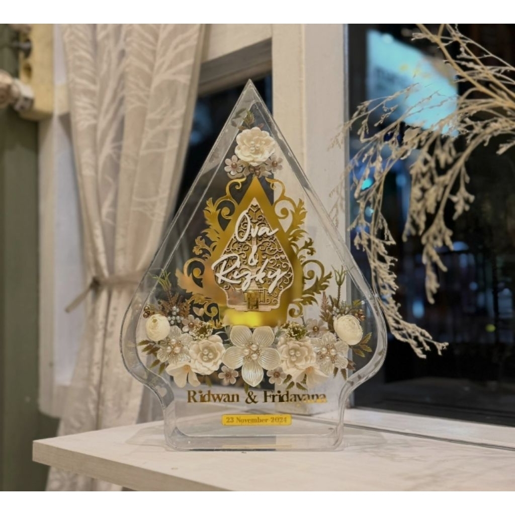 Mahar akrilik wayang mahar murah mahar pernikaha