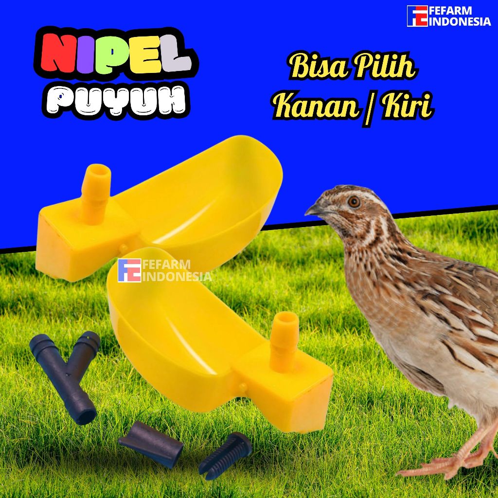 Nipel Puyuh  Nepel Nipple Puyuh Tempat Minum Otomatis Puyuh