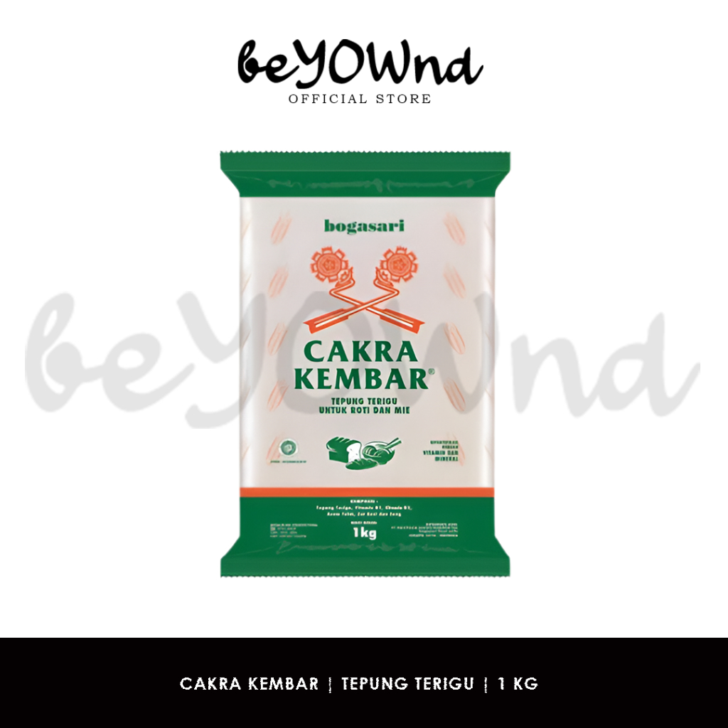 Tepung Terigu Cakra Kembar Bogasari 1kg | Bogasari Cakra Kembar Tepung Terigu 1 kg