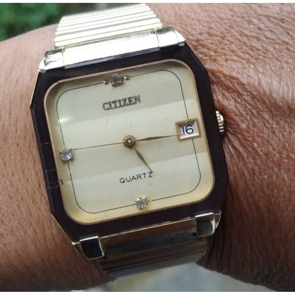 jam citizen tank quartz lawas vintage