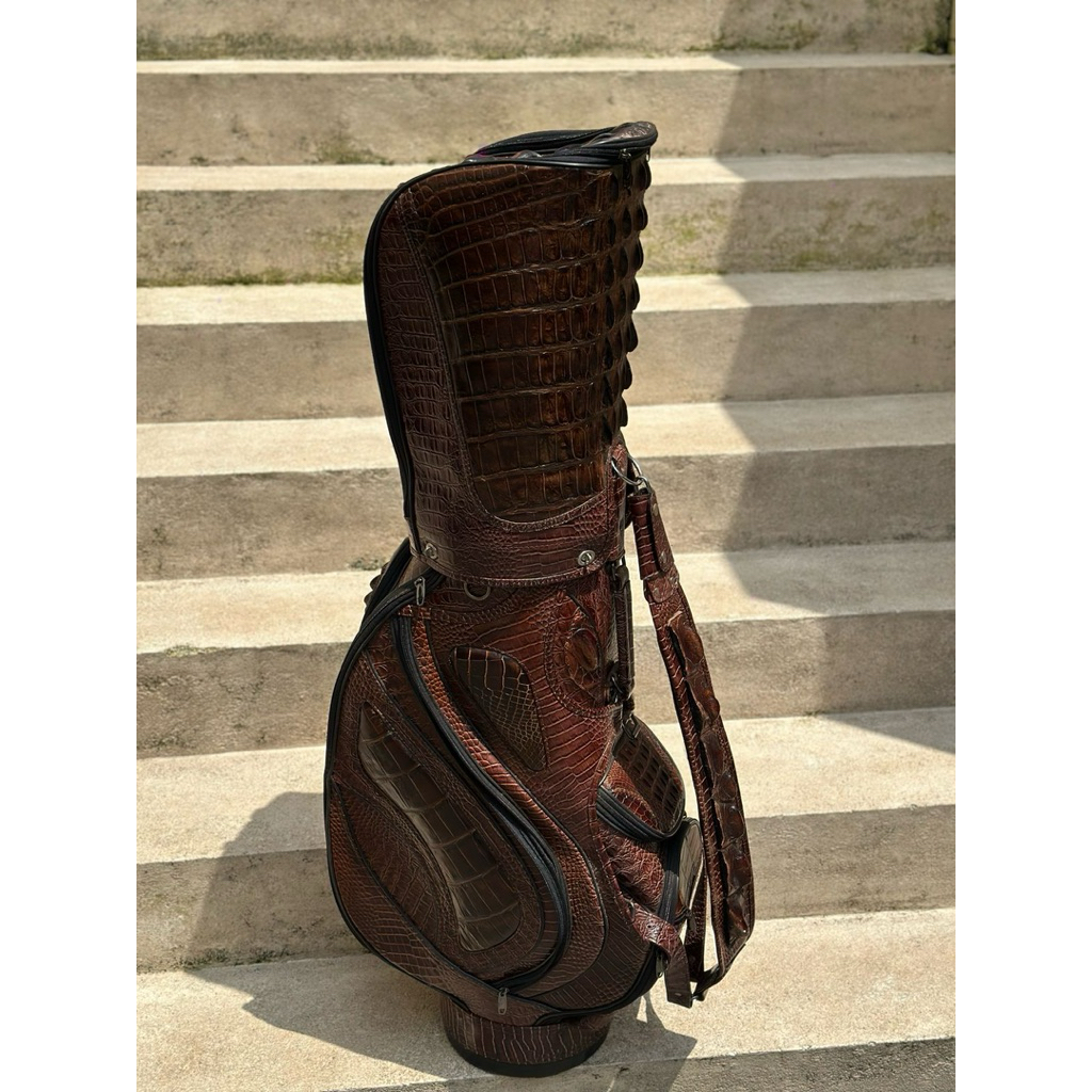 golf bag kulit buaya asli